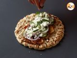 Paso 9 - Gyros con halloumi, ¡una versión vegetariana del sándwich griego!