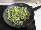 Paso 1 - Buñuelos de guisantes, queso feta y menta en freidora de aire