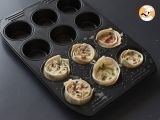 Paso 5 - Muffins de tortillas con bacon y mozzarella