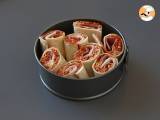 Paso 8 - Qué hacer con tortillas de trigo: Unos rollitos con sabor a pizza ideales para compartir