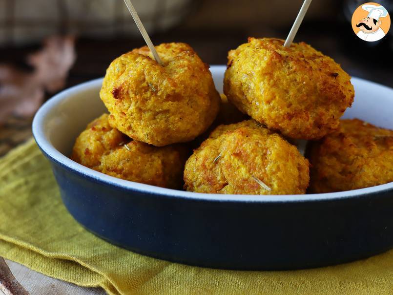 Albóndigas de calabaza en freidora de aire