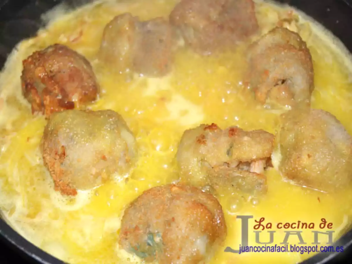 ALCACHOFAS RELLENAS EN SALSA - foto 8