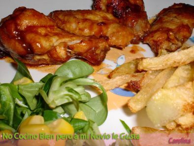 Alitas de pollo en salsa barbacoa - Receta Petitchef