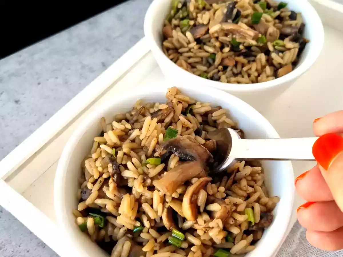 Arroz con champiñones - foto 2