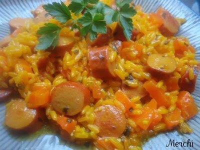 Arroz con salchichas - Receta Petitchef