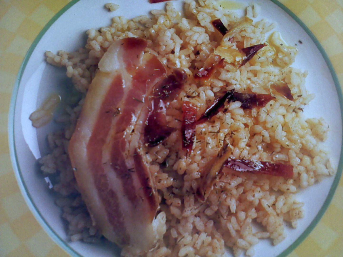 Arroz con tocino - Receta Petitchef