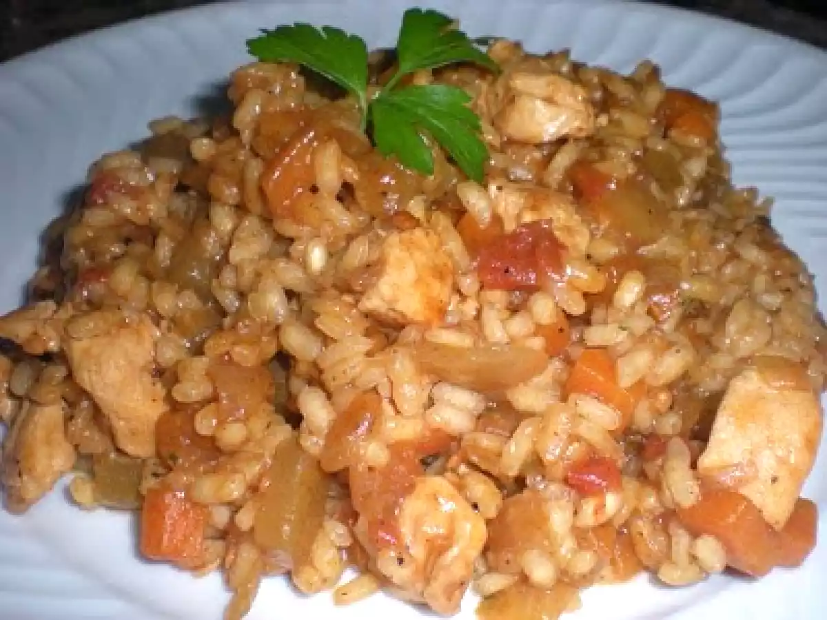 Arroz con verduras y especias