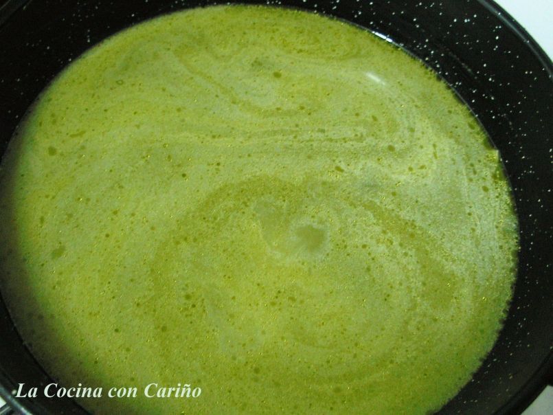 Arroz verde cremoso o rissotto verde con espinacas y guisantes - foto 4