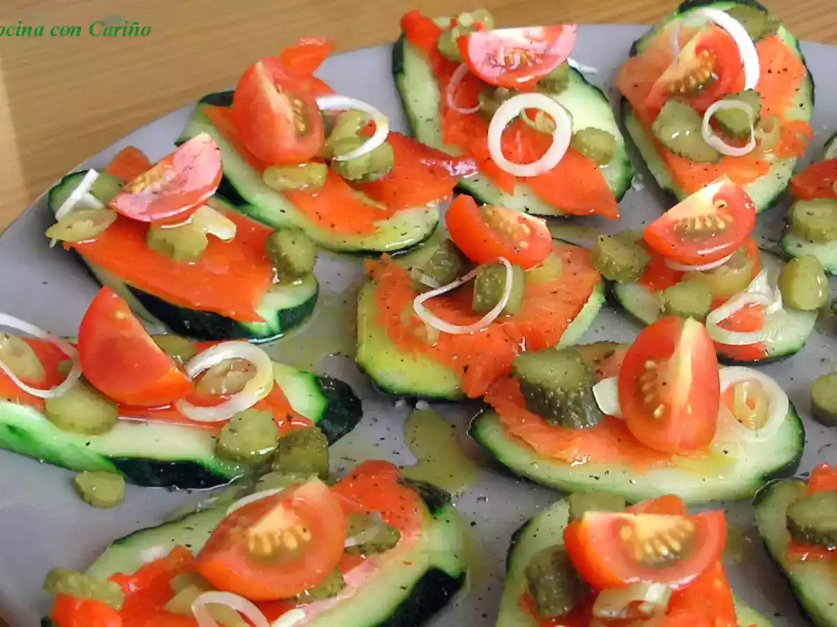 Barquillos de Pepino y Palometa Ahumada - foto 2