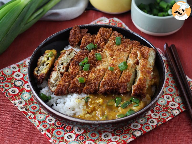 Berenjena empanada con pan rallado panko y curry japonés al estilo katsu - foto 4