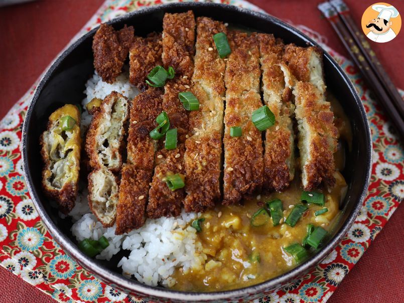 Berenjena empanada con pan rallado panko y curry japonés al estilo katsu - foto 8