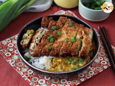 Berenjena empanada con pan rallado panko y curry japonés al estilo katsu - foto 4