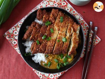 Berenjena empanada con pan rallado panko y curry japonés al estilo katsu - foto 5