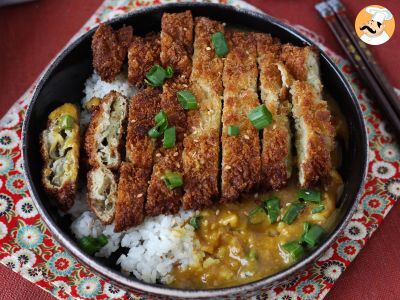 Berenjena empanada con pan rallado panko y curry japonés al estilo katsu - foto 8