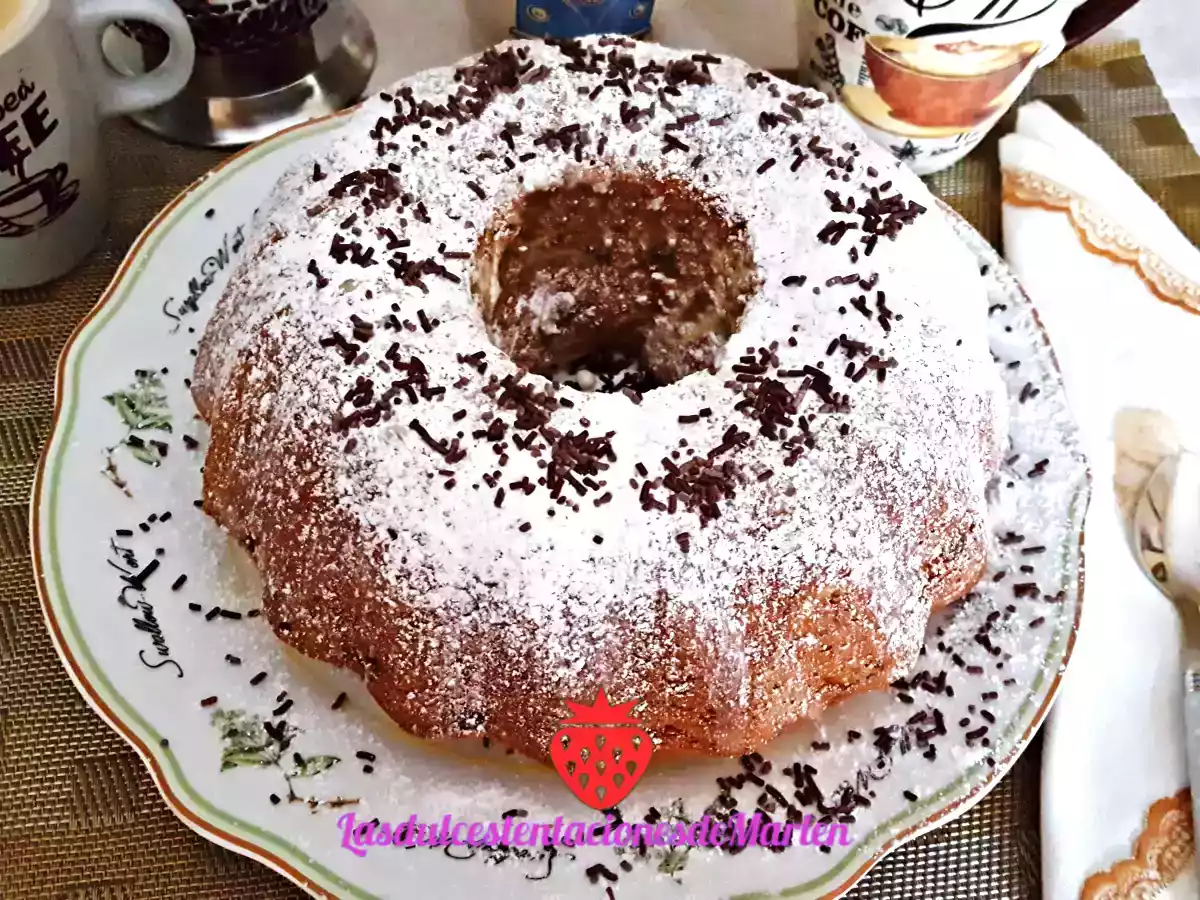 Bizcocho Casero de Chocolate y Plátano