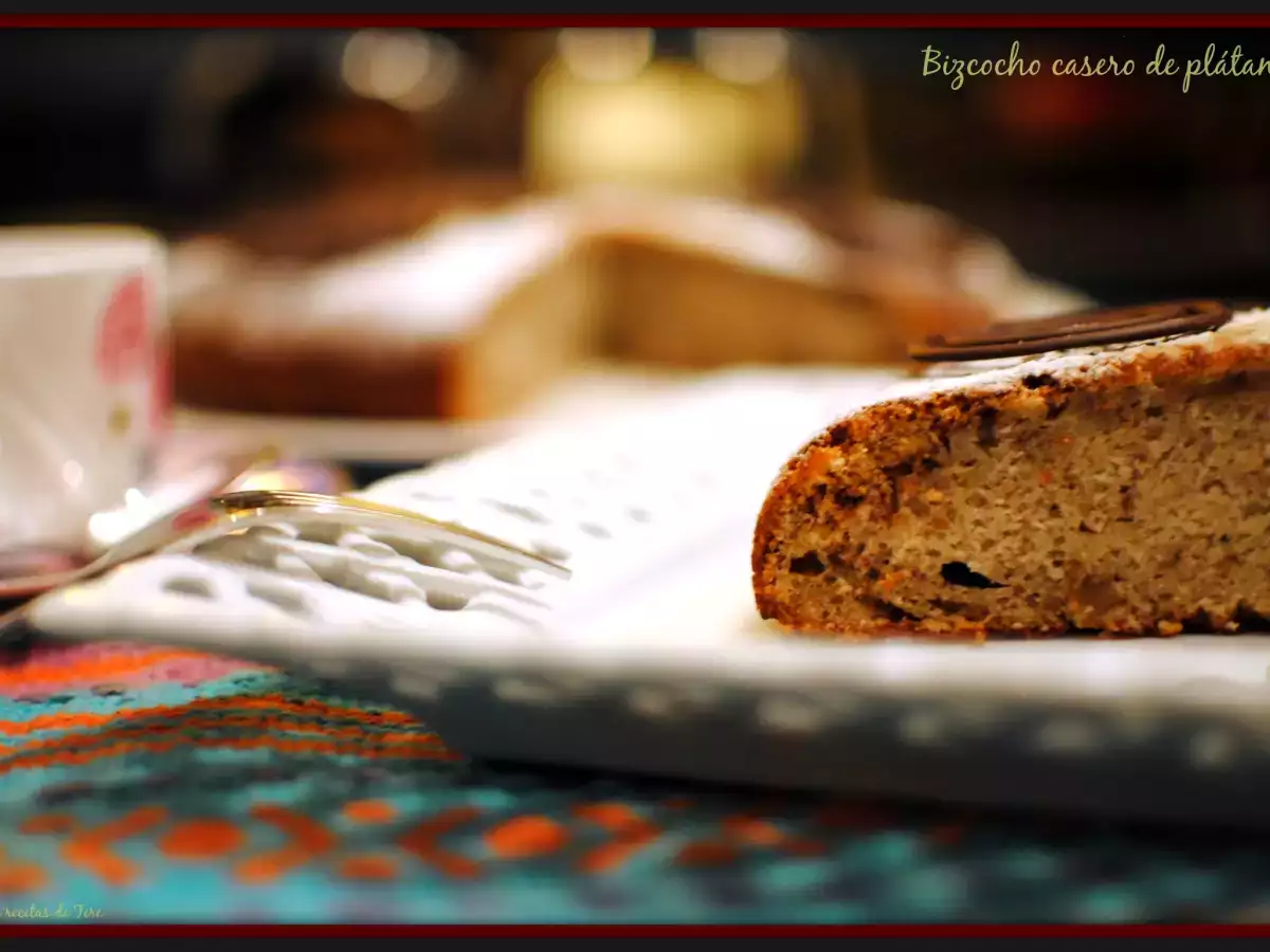 Bizcocho casero de plátano - foto 2