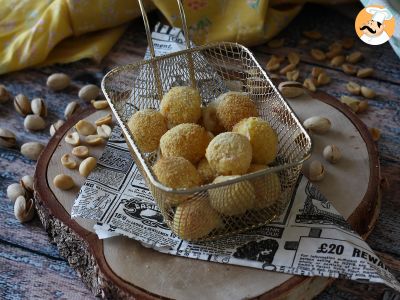 Bolitas de mozzarella empanadas en freidora de aire - foto 5