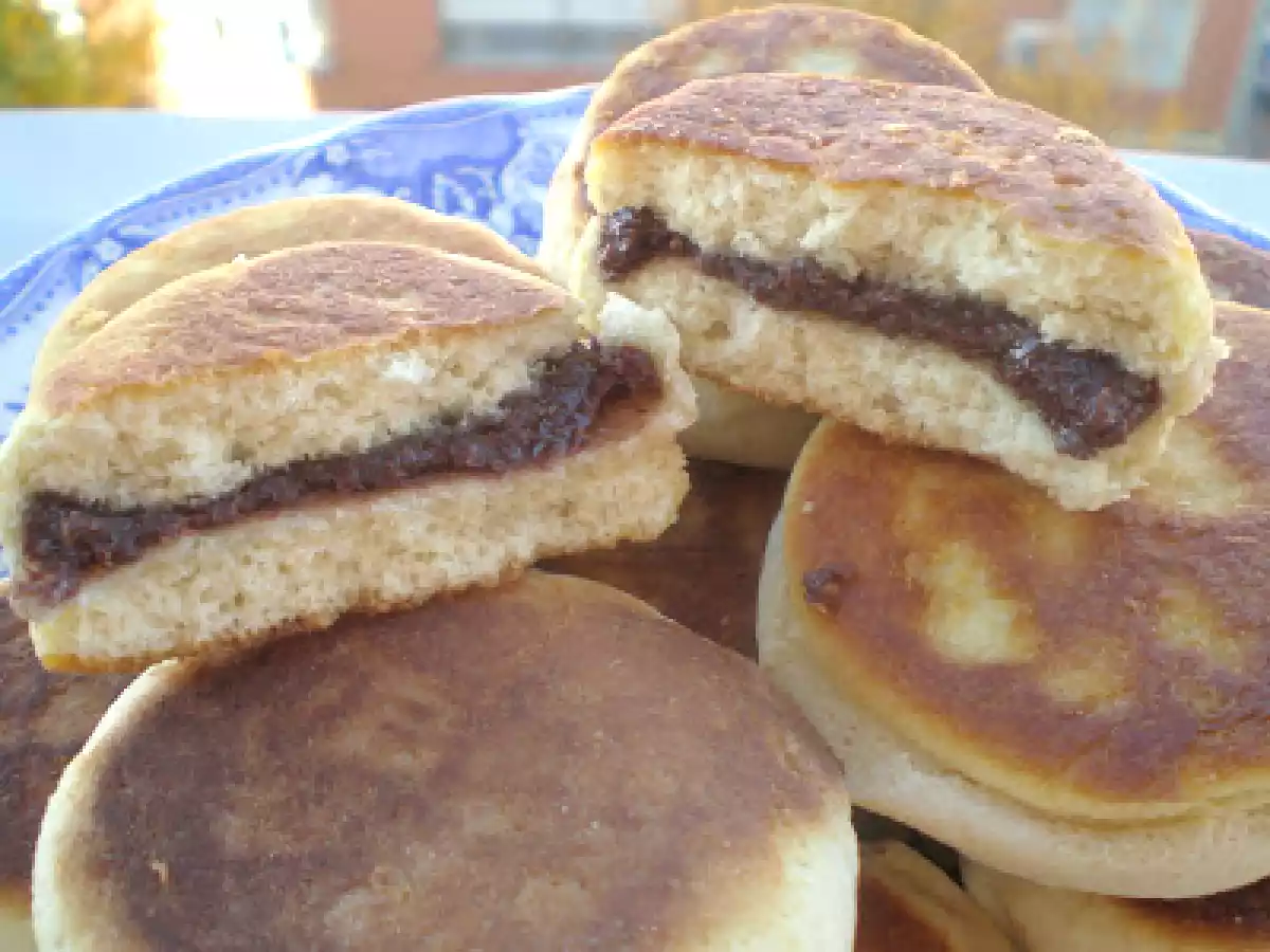 Bollitos rellenos de nutella casera sin azúcar, sin horno - foto 3