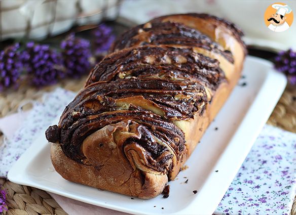 Brioche babka de chocolate y avellanas - Receta Petitchef