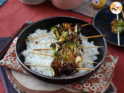 Brochetas vegetarianas de calabacín con una deliciosa salsa asiática picante - foto 4