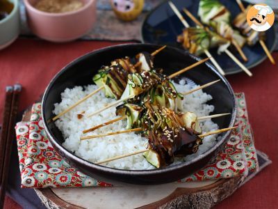 Brochetas vegetarianas de calabacín con una deliciosa salsa asiática picante - foto 8