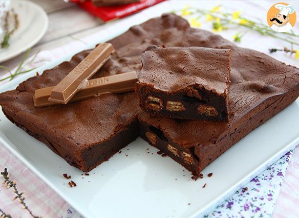 Brownie con kit kat ® - Receta Petitchef