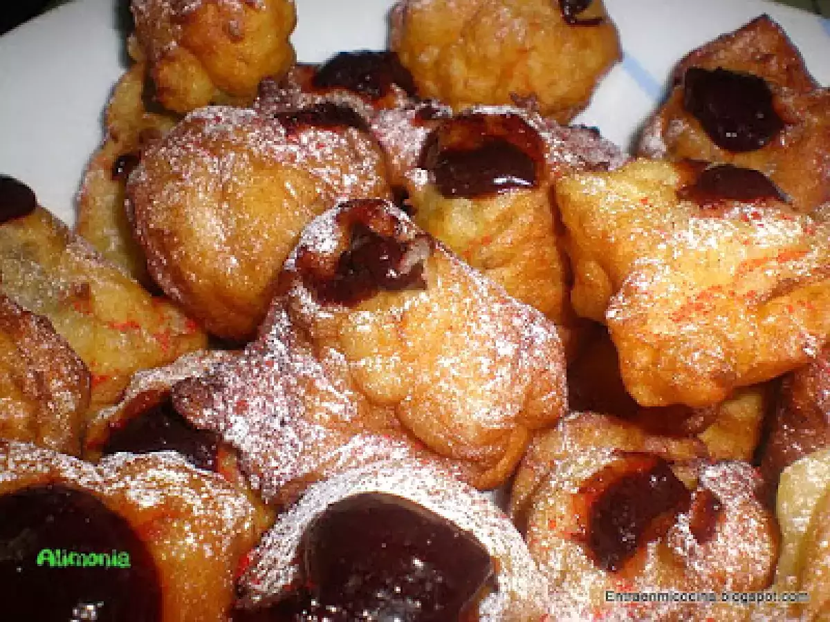 Buñuelos-crema de chocolate / Beignets-crème au chocolat - foto 2