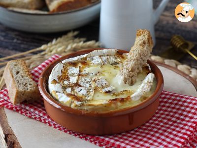 Camembert fundido en freidora de aire