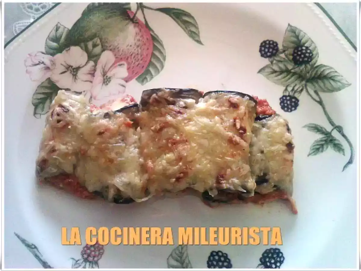 Canelones de Berenjena rellenos de Carne picada - foto 2