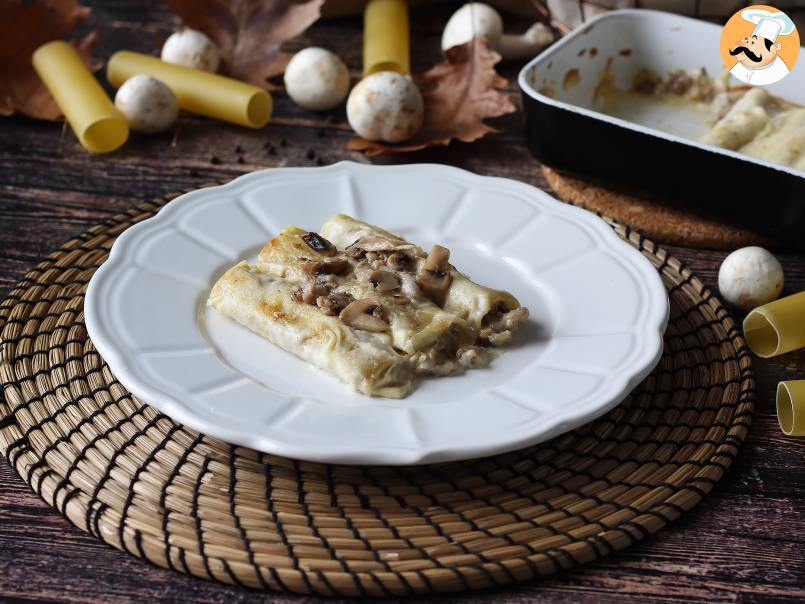 Canelones de setas y salchicha fresca - foto 3