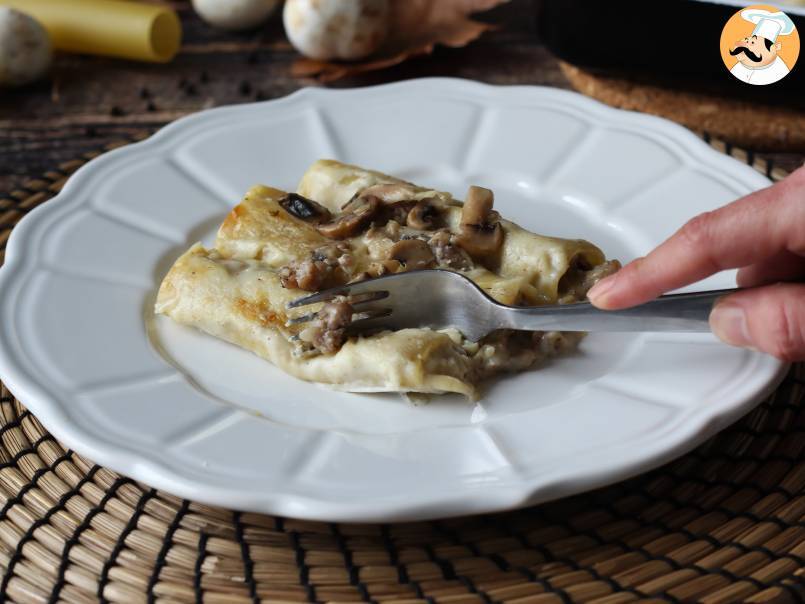 Canelones de setas y salchicha fresca - foto 6