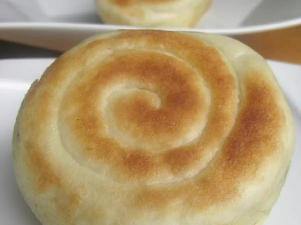 Caracolas de cebolleta, pan de cebolleta chino - foto 6