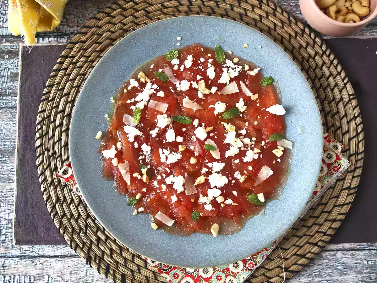 Carpaccio de Sandía: el entrante refrescante para el verano - foto 2
