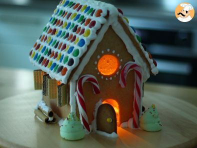 Casa de galletas jengibre para navidad - Receta Petitchef