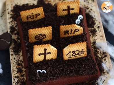 Cementerio brownie para Halloween, foto 2