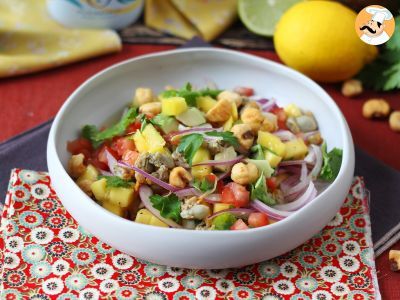 Ceviche con berberechos en lata