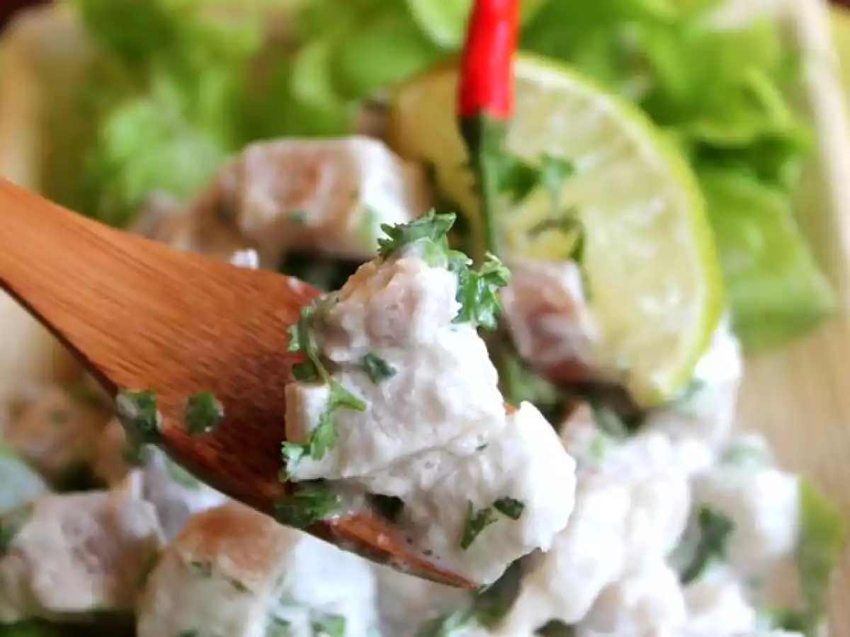 Ceviche de pescado con leche de coco - foto 2