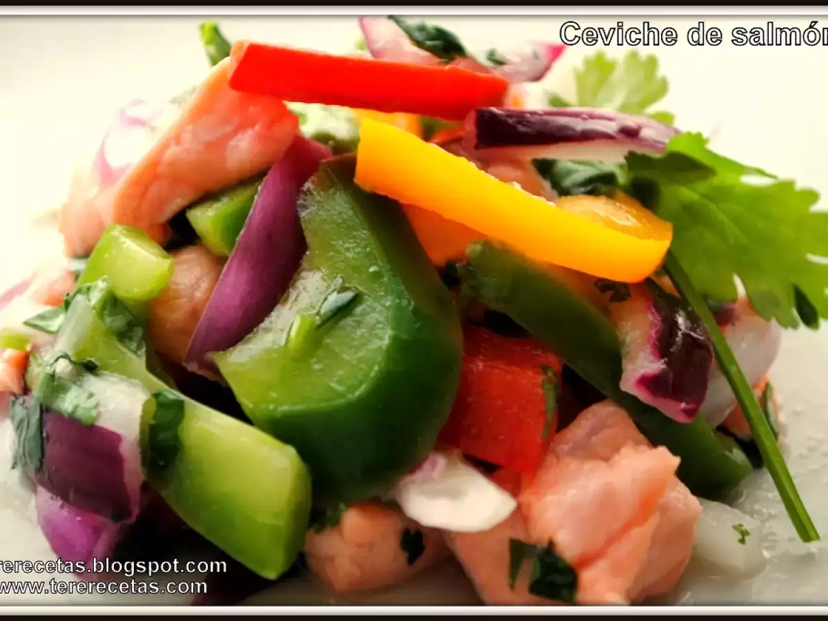 Ceviche de salmón fresco - foto 2