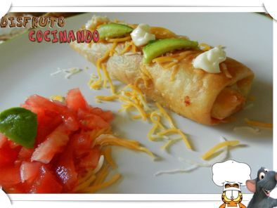 Chimichanga de pollo  Recetas de cocina mexicana, Recetas