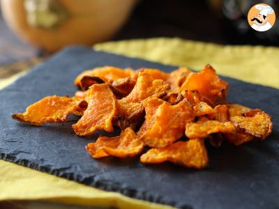 Chips de calabaza en freidora de aire