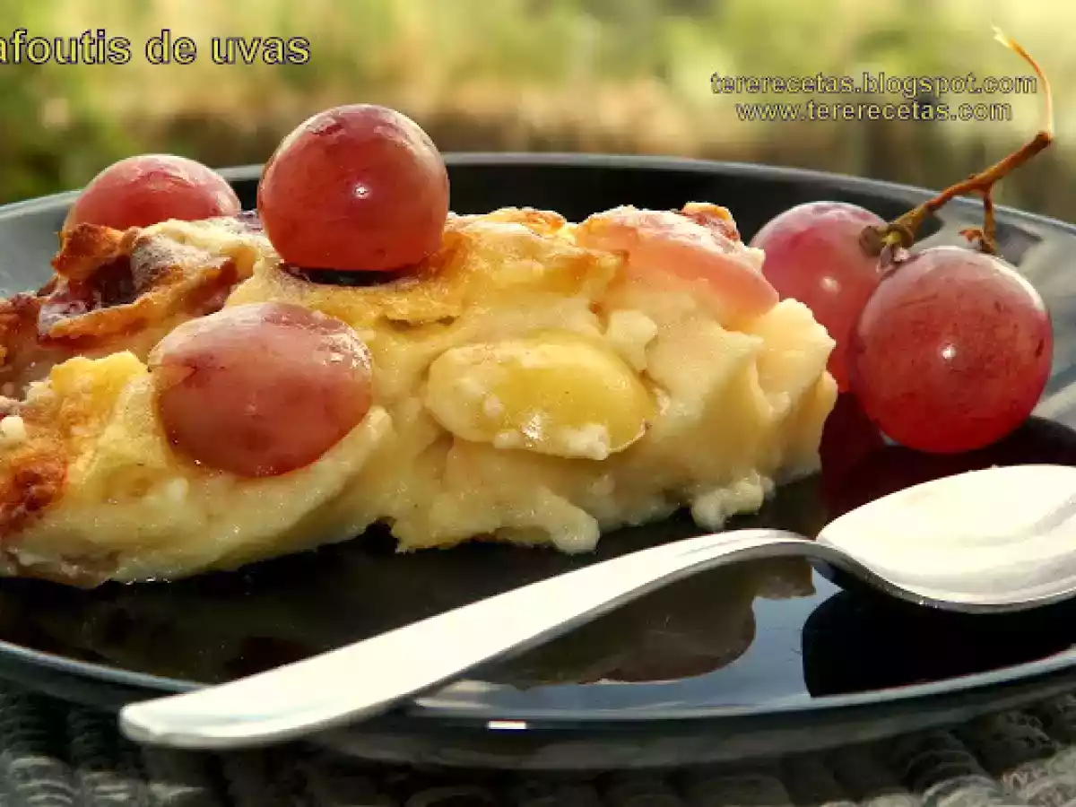 Clafoutis de uvas.