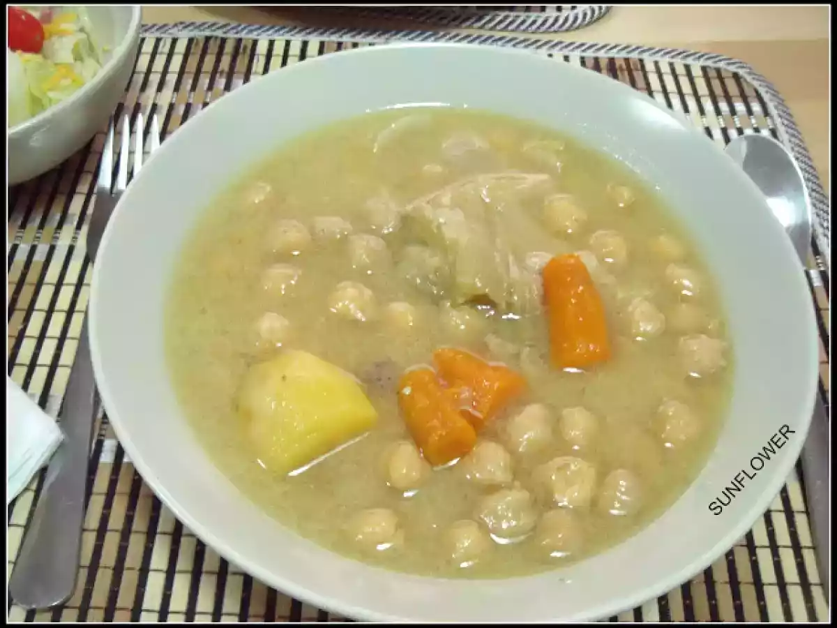 Cocido con cariño, el de mi madre (olla expres)