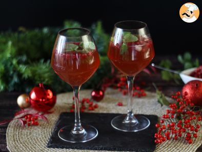 Cóctel festivo, Spritz servido en una bola de Navidad - foto 7