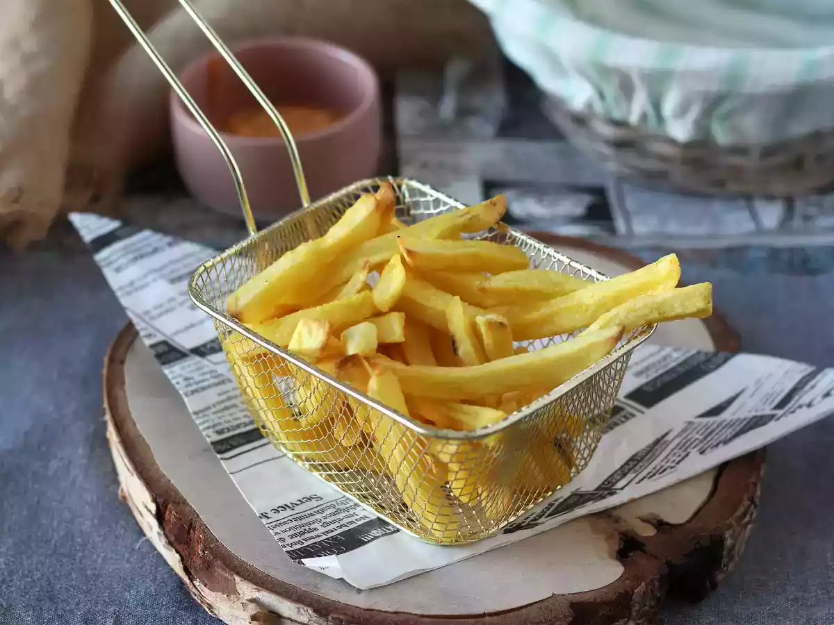 Cómo hacer patatas fritas congeladas en la freidora de aire - foto 4