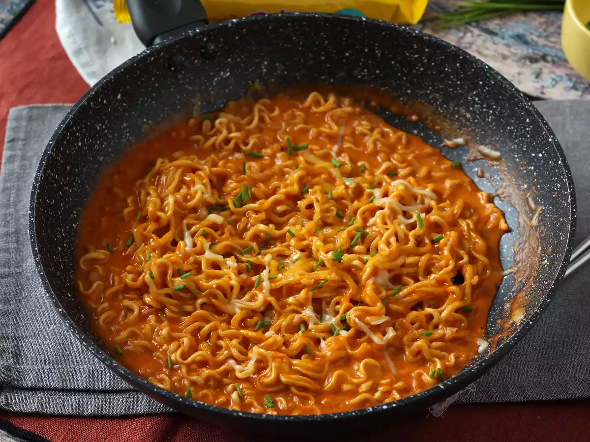 Cómo preparar ramen Buldak de queso - foto 4