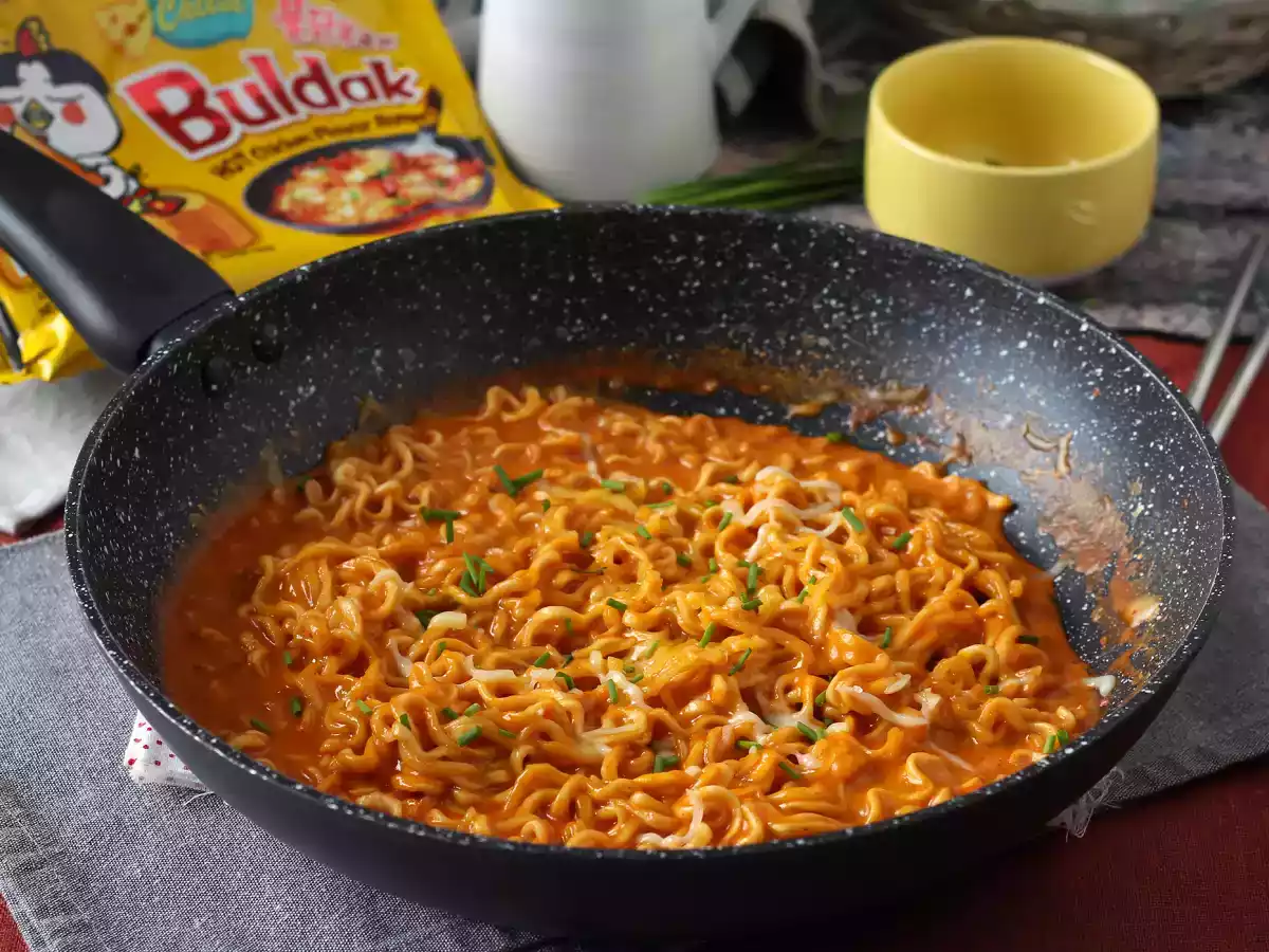 Cómo preparar ramen Buldak de queso - foto 5
