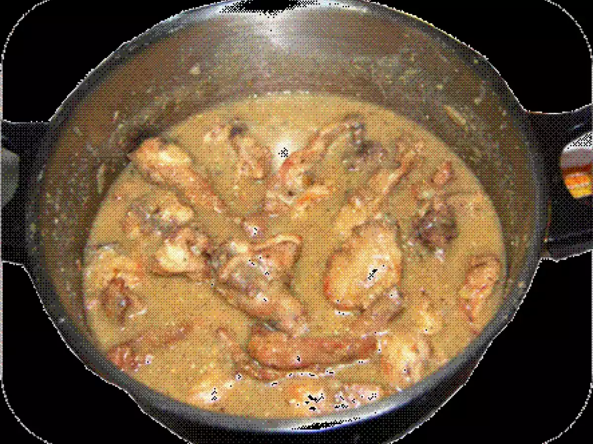 Conejo guisado con salsa de foie y coñac - foto 9