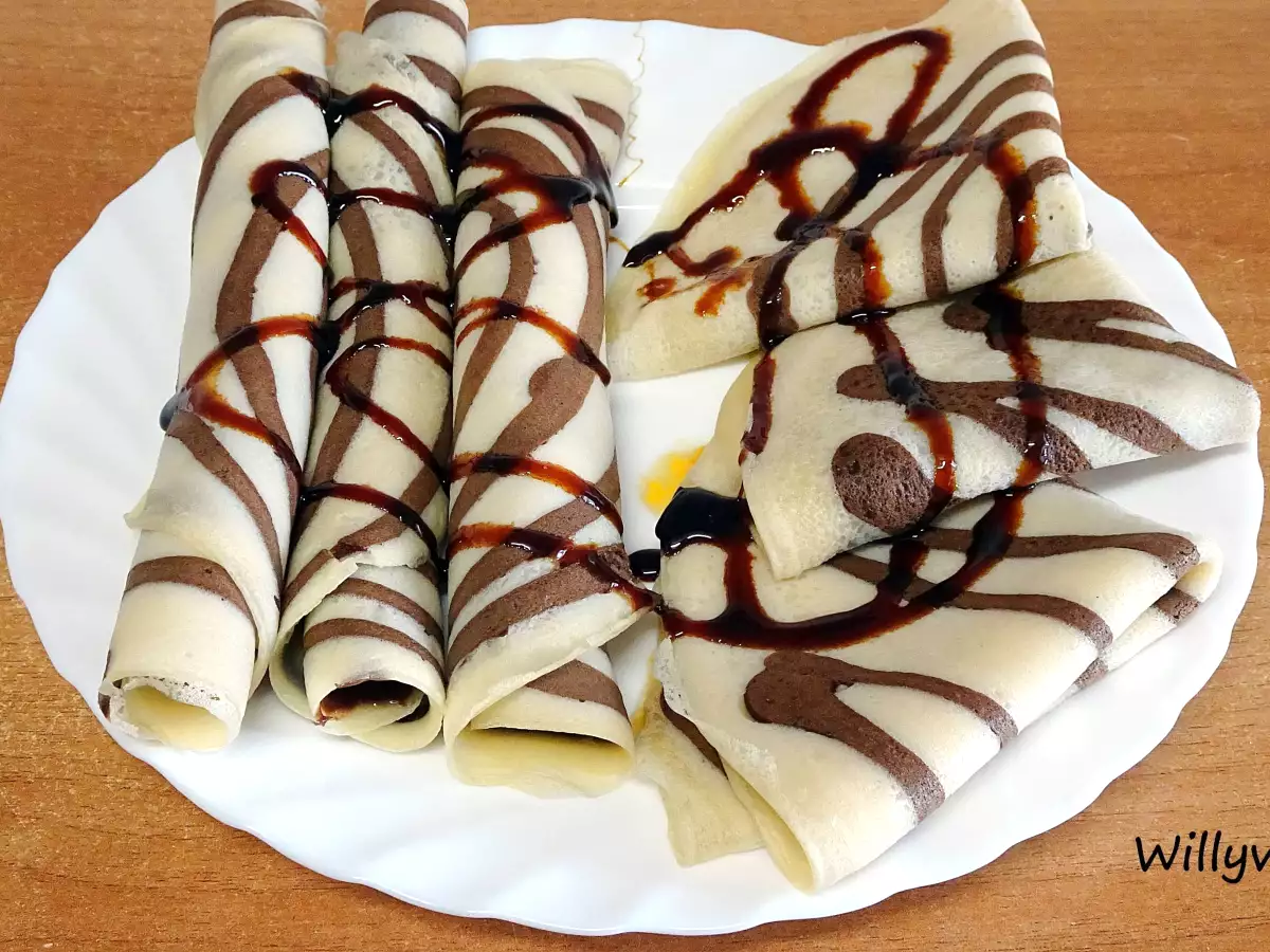 Crepes de vainilla y chocolate - foto 2
