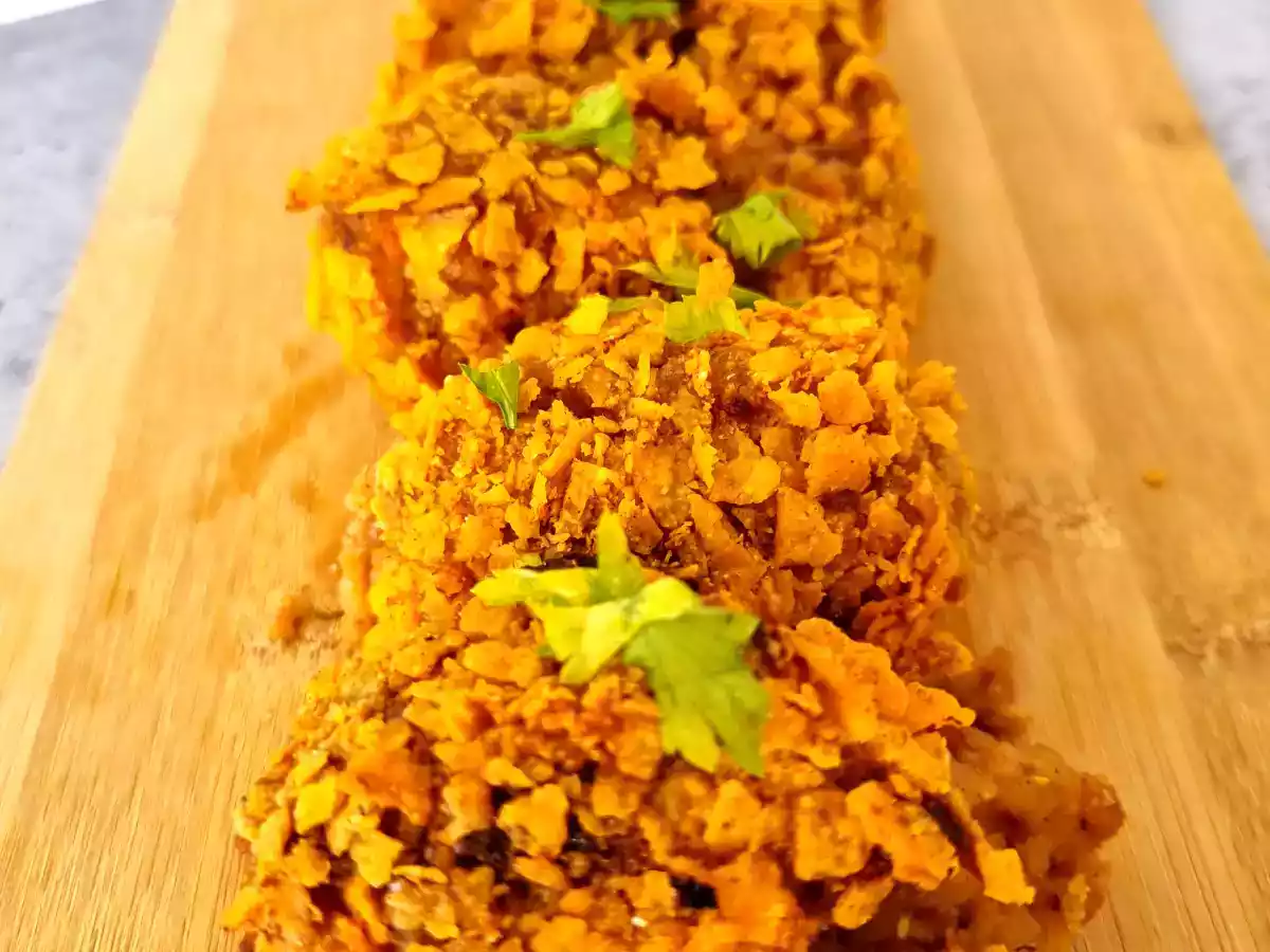 Croquetas de queso de cabra, cebolla y nueces {en horno} - foto 3