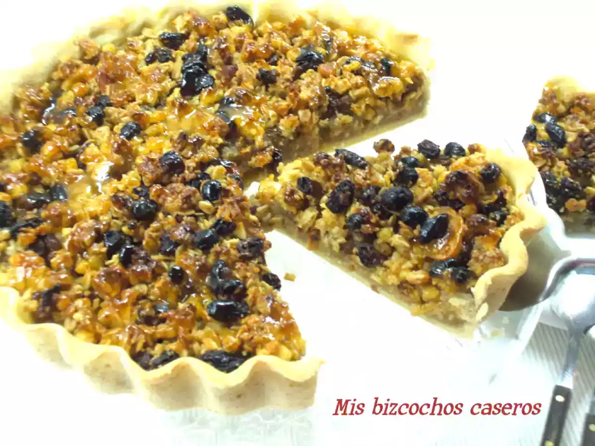 Crumble de manzana con muesli